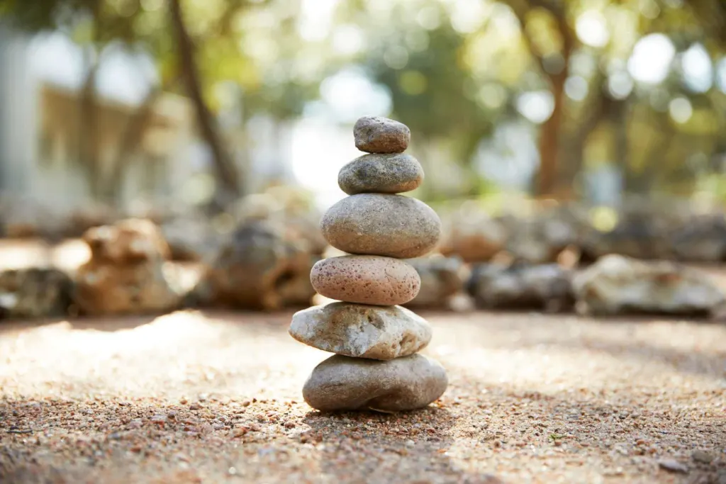 balancing rocks at miraval austin